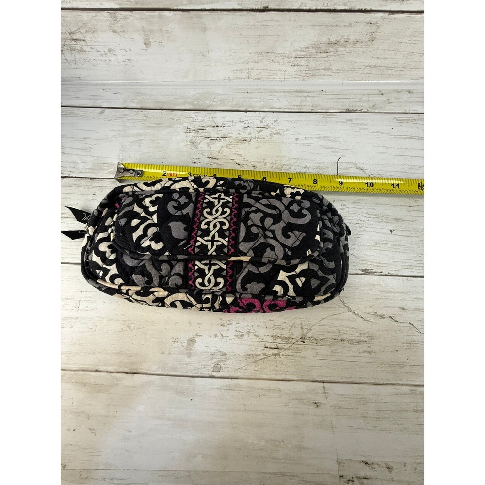 Vera Bradley Night and Day Quilted Cosmetic Bag Makeup Pouch with Mirror‎ Pink